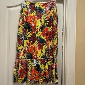 Zara sequince  floral skirt. . Stunning . Never worn .